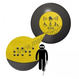 Braille Disabled Blind Women Patient Elderly SOS Alarm Emergency Wireless Call Button